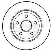 Borg & Beck 2 x Solid Rear Brake Discs BBD4661
