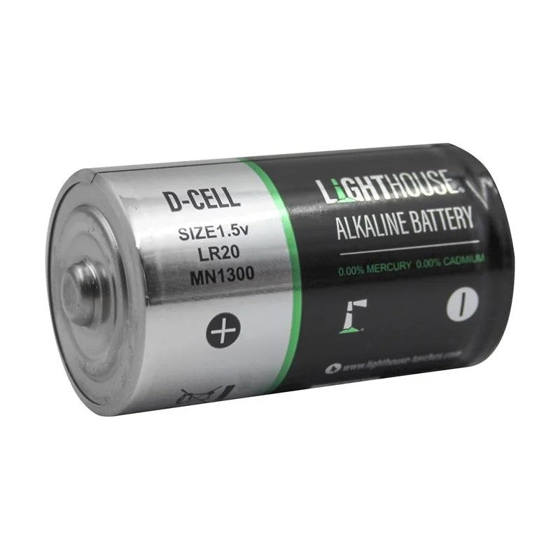 Lighthouse D LR20 Alkaline Batteries 14800 mAh (Pack 2) - LR20