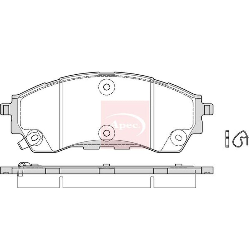 Apec Front Brake Pad Set PAD2343
