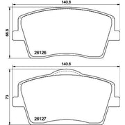 DON Front Brake Pad Set PCP2191