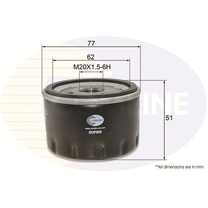 Comline Engine Oil Filter EOF025