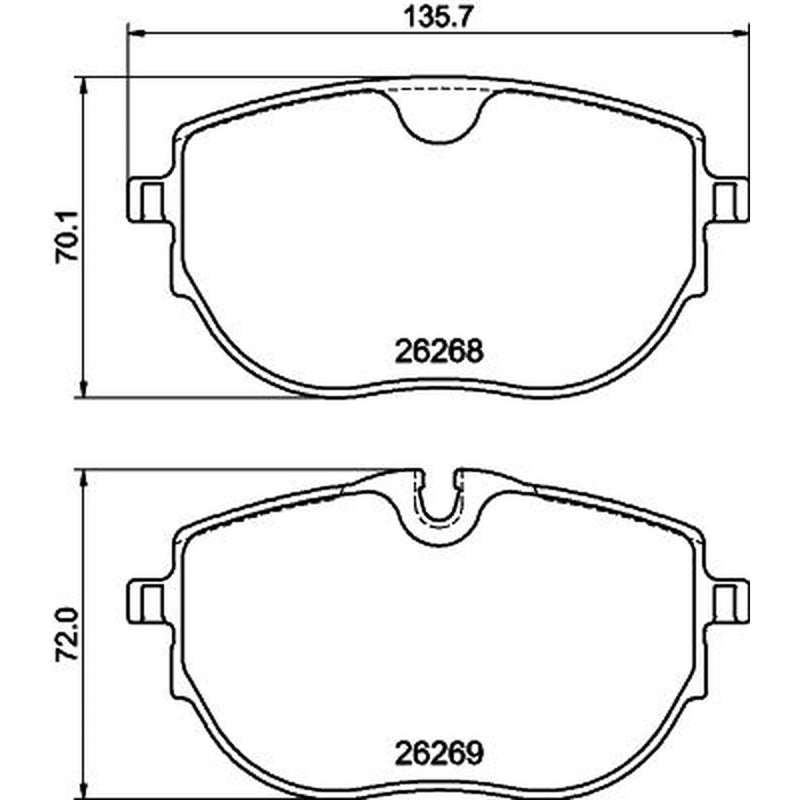 DON Front Brake Pad Set PCP2026