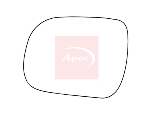 Apec Exterior Wing Mirror Glass Left