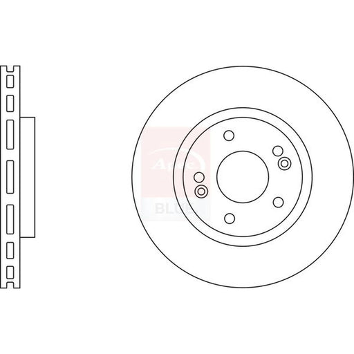 Apec 2 x Vented Front Brake Discs SDK6413