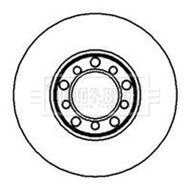 Borg & Beck 2 x Solid Front Brake Discs BBD4831