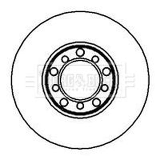 Borg & Beck 2 x Solid Front Brake Discs BBD4831