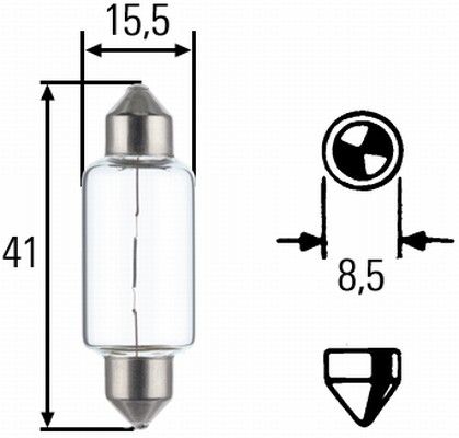 Hella 8GM 002 091-261 Bulb, reverse light