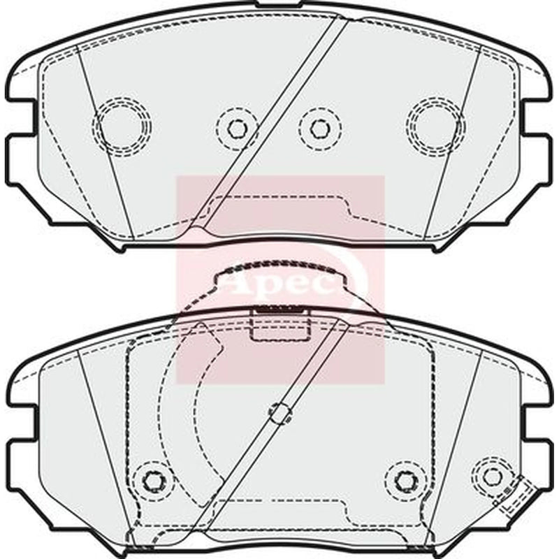 Apec Front Brake Pad Set PAD1956