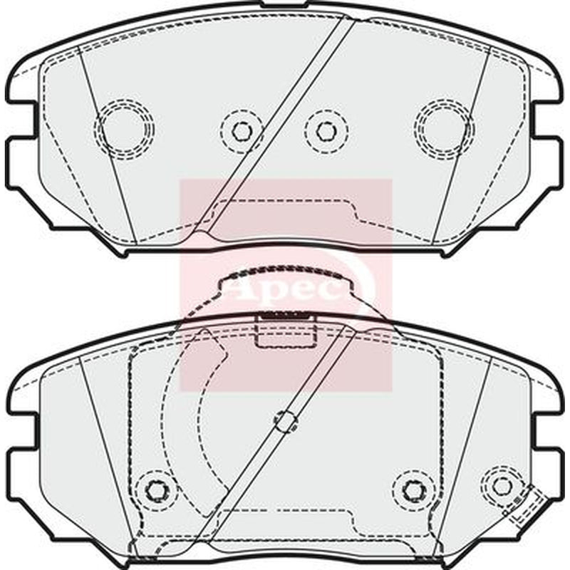 Apec Front Brake Pad Set PAD1956