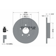 Textar 2 x Solid Front Brake Discs 92091203