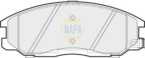 NAPA Front & Rear Pads fits HYUNDAI KIA