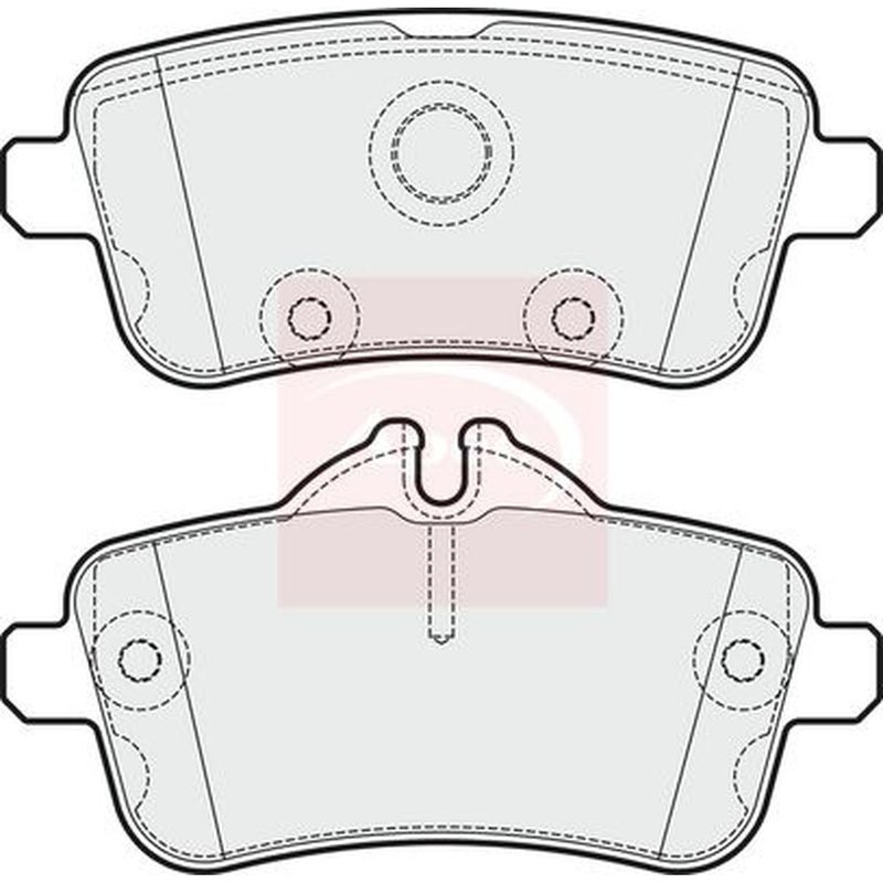 Apec Rear Brake Pad Set PAD1929