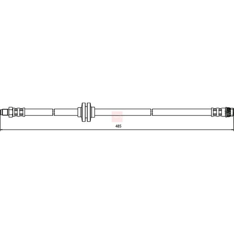 Apec Brake Hydraulic Hose Line Front HOS3739