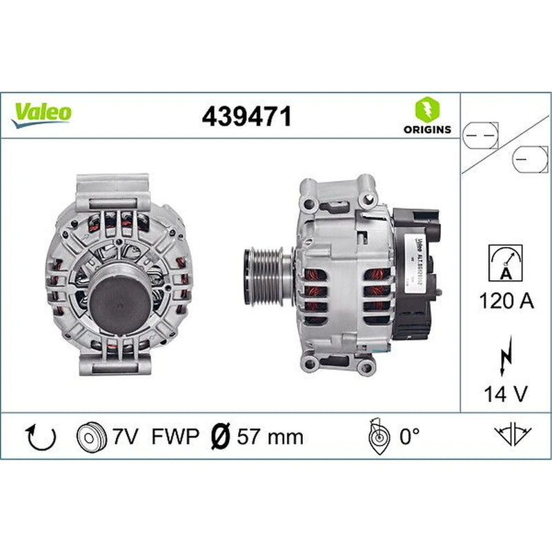 Valeo Car Alternator 12V 439471