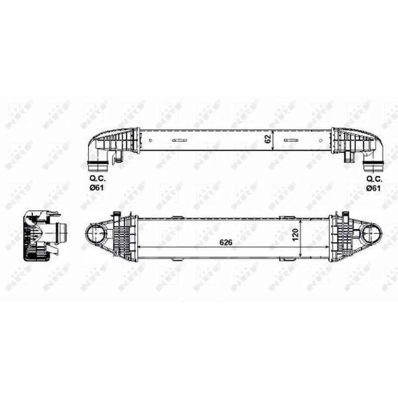 NRF Intercooler (Charge Air Cooler) 30506