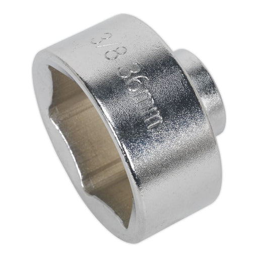 Sealey Low Profile Oil Filter Socket 36mm 3/8"Sq Drive SX114 Sealey  - Town Parts