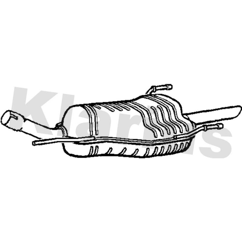 Klarius Box With Tail Pipe Rear GM518P