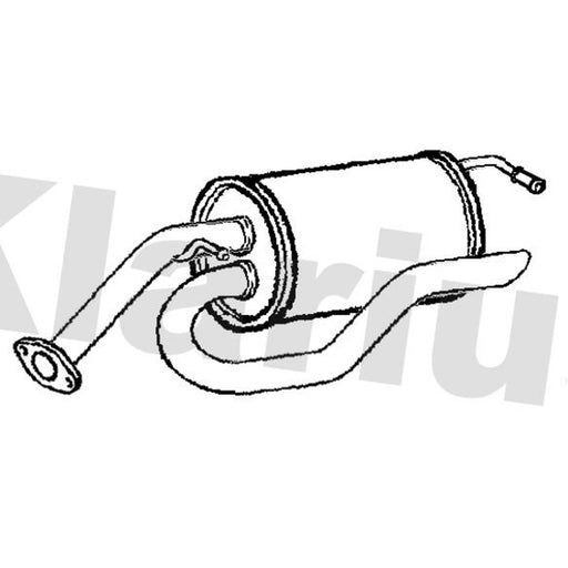 Klarius Box With Tail Pipe Rear TY790B