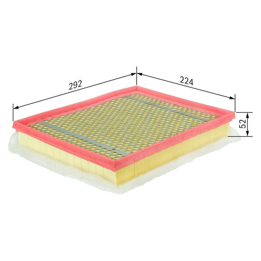 Bosch Car Air Filter S0012 Fits Vauxhall Zafira Cdti|Cdti Ecotec - 1.7 - 07- F02 Bosch  - Town Parts