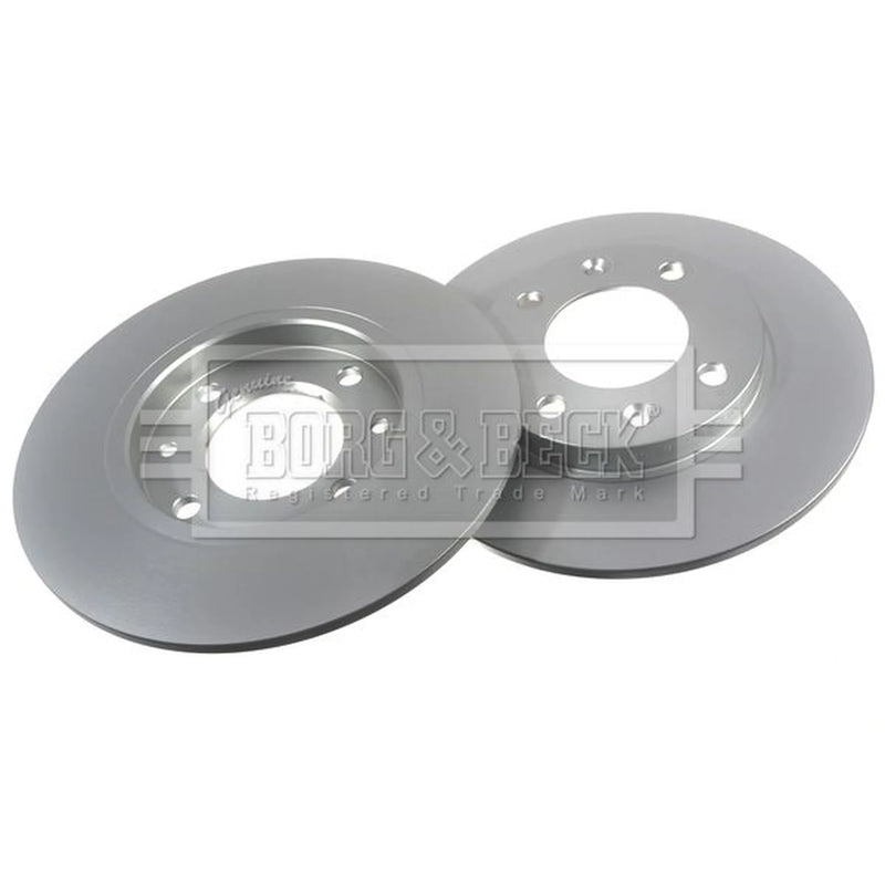 Borg & Beck 2 x Solid Rear Brake Discs BBD4979