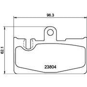 DON Rear Brake Pad Set PCP2187