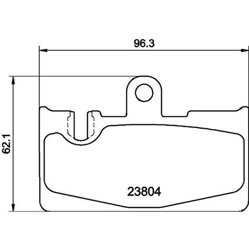 DON Rear Brake Pad Set PCP2187