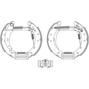 Mintex Brake Shoe Set Axle Kit MSP088