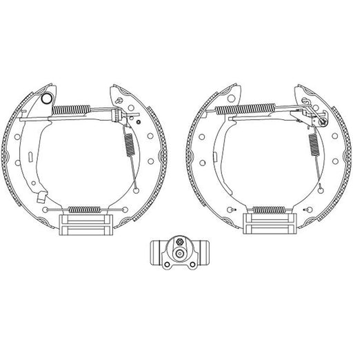 Mintex Brake Shoe Set Axle Kit MSP088