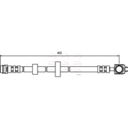 Apec Brake Hydraulic Hose Line Front HOS3500