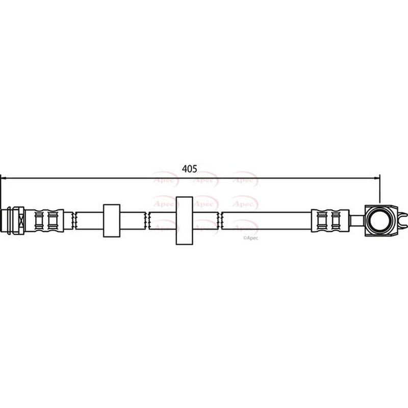 Apec Brake Hydraulic Hose Line Front HOS3500