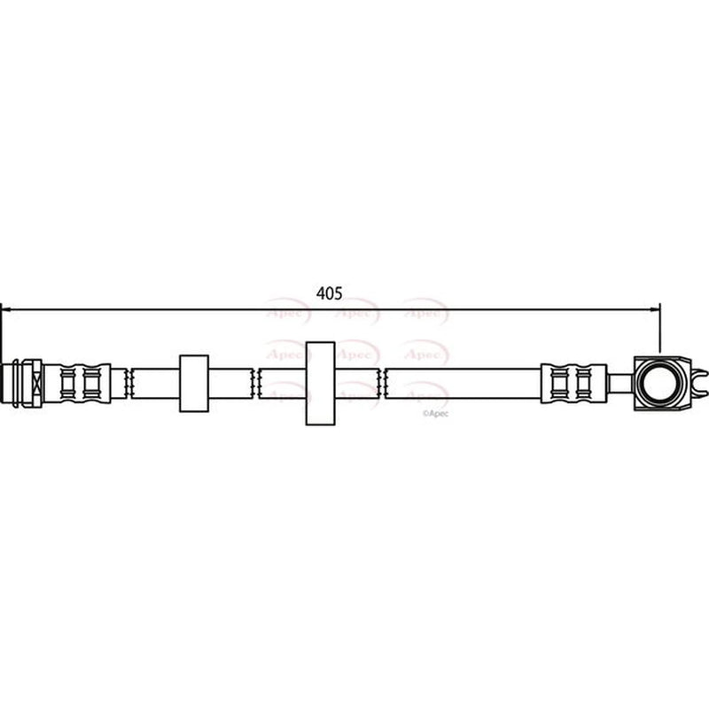 Apec Brake Hydraulic Hose Line Front HOS3500