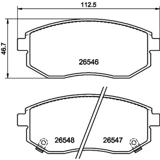Mintex Front Brake Pad Set MDB4351
