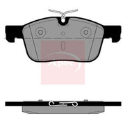 Apec Rear Brake Pad Set PAD2442