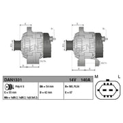 Denso Car Alternator 12V DAN1331