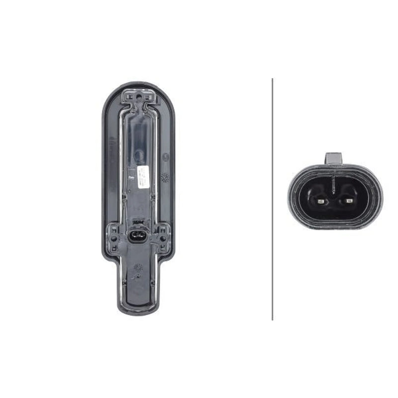 Hella Auxiliary Direction Indicator Lateral Mounting Connectors 2BM 011 788-011