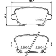DON Rear Brake Pad Set PCP1791