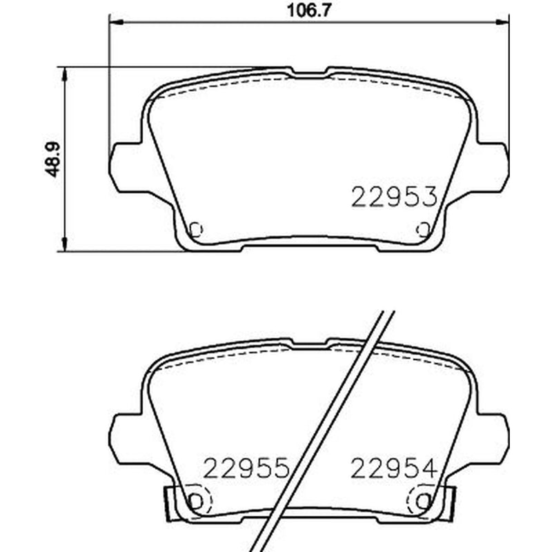 Mintex Rear Brake Pad Set MDB4204