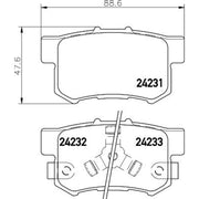 DON Rear Brake Pad Set PCP1332