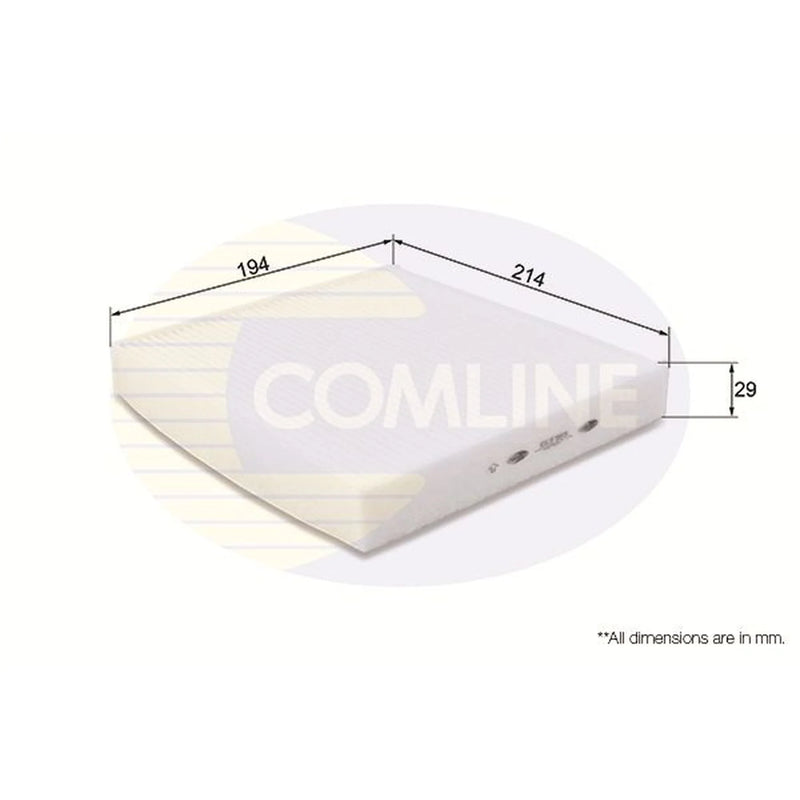Comline Cabin Air Filter (Pollen Filter) EKF185