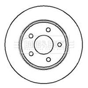Borg & Beck 2 x Vented Front Brake Discs BBD4123