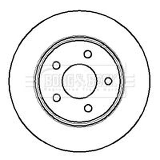 Borg & Beck 2 x Vented Front Brake Discs BBD4123