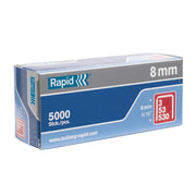 Rapid 53/8B 8mm Galvanised Staples (Box 5000) - 11857050