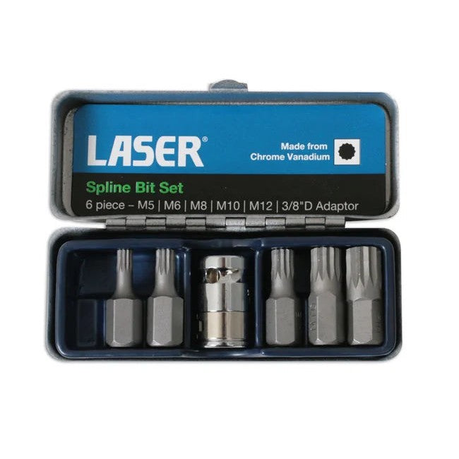 Laser Tools Spline Bit Set 6pc - PL