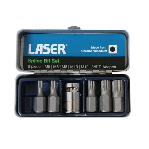 Laser Tools Spline Bit Set 6pc - PL
