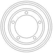 Abtex Brake Drum Assembly Rear BDM911