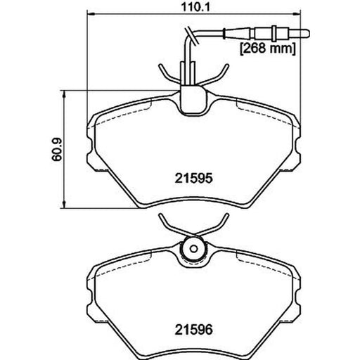 Mintex Front Brake Pad Set MDB1663