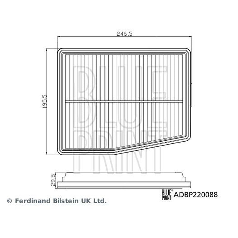 Blue Print Engine Air Filter ADBP220088