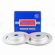 Borg & Beck 2 x Vented Rear Brake Discs BBD5647