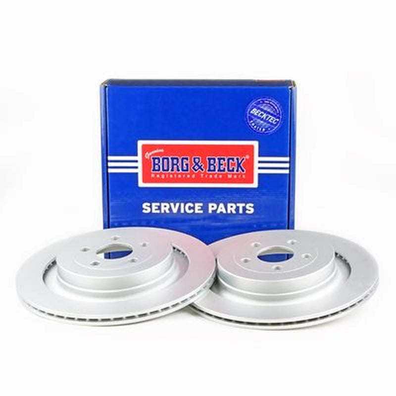 Borg & Beck 2 x Vented Rear Brake Discs BBD5647