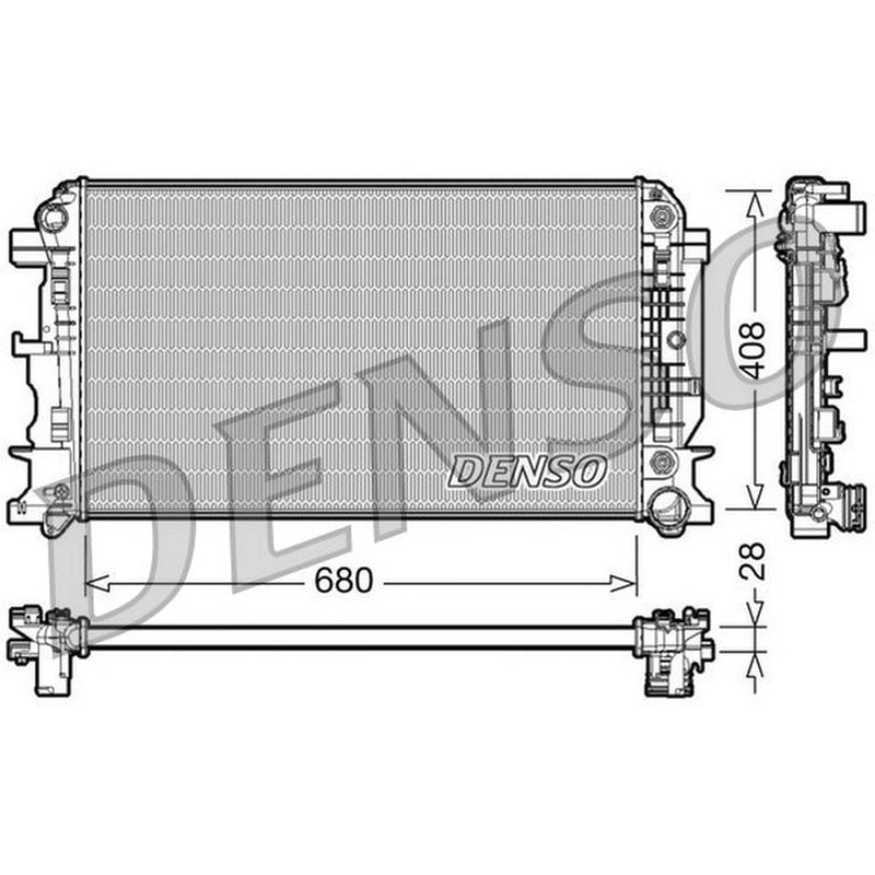 Denso Engine Radiator DRM17044